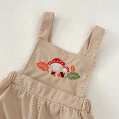 Daisy Dream Baby Girls Two-Piece Suspender Set – Cotton Outfit with Top and Suspender Skirt