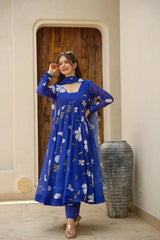 Elegant Faux Georgette Anarkali Suit