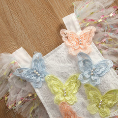 Butterfly Tassel Baby Girls Romper Dress – Soft Cotton Lined Outfit