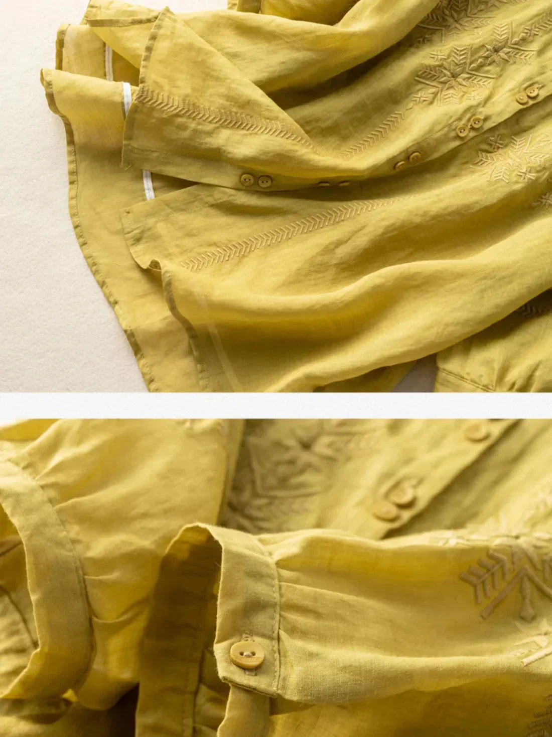 Pure Cotton Embroidered Shirt – Elegant Everyday Wear