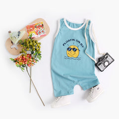 Beach Day Rompers – Soft Cotton Baby and Toddler Unisex Summer Outfit