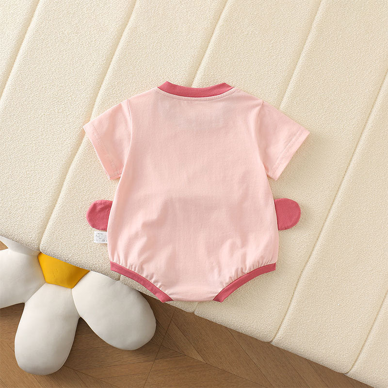 Giggle Mouth 3D Baby Romper for Boys and Girls – Soft Cotton Unisex One-Piece Outfit
