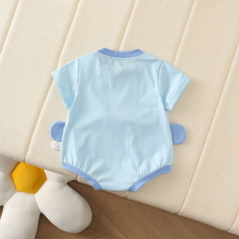 Giggle Mouth 3D Baby Romper for Boys and Girls – Soft Cotton Unisex One-Piece Outfit