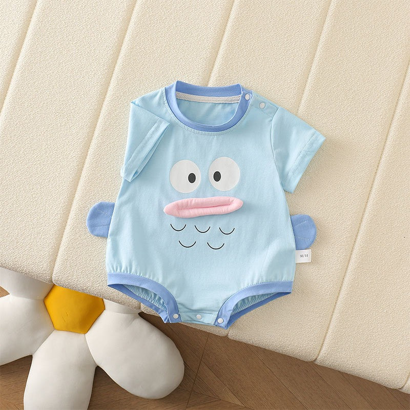 Giggle Mouth 3D Baby Romper for Boys and Girls – Soft Cotton Unisex One-Piece Outfit