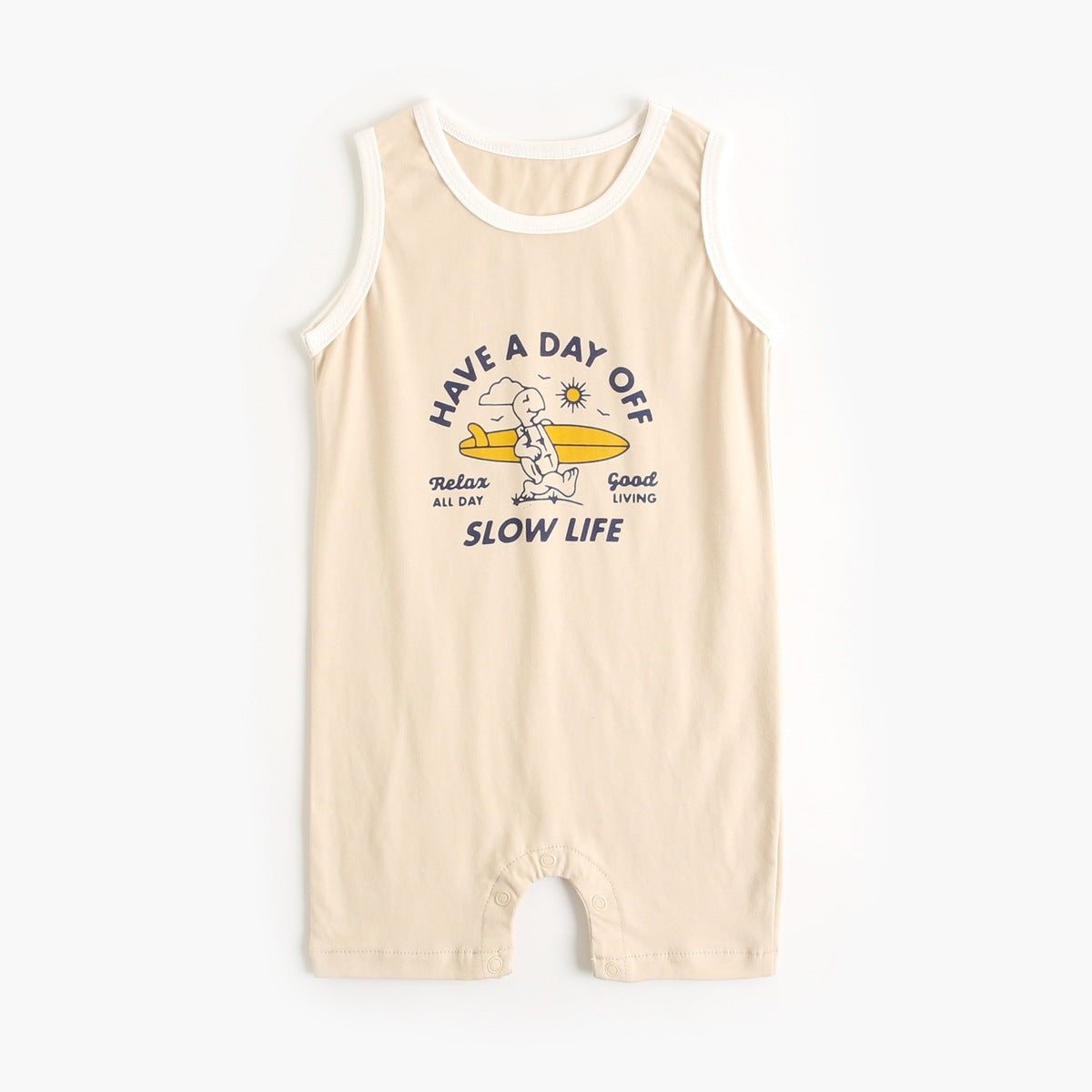Beach Day Rompers – Soft Cotton Baby and Toddler Unisex Summer Outfit