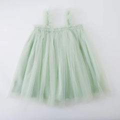 Dreamy Princess Frill Girls Dress – Elegant Cotton Blend Liner Party Wear
