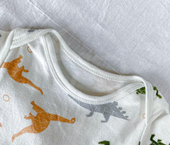 Dino Fun Baby Boy and Girl Cotton Romper – Cute Dinosaur Infant Outfit