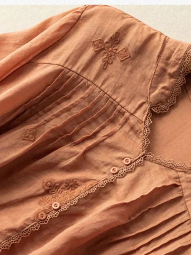 Elegant Cotton Embroidered Shirt – Comfort with Style