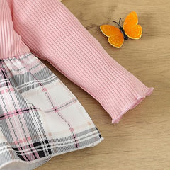 Twirl Top & Flared Pants Set for Baby Girls – Soft Cotton Blend Outfit
