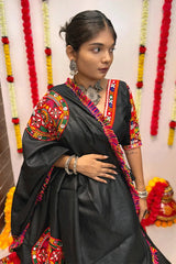 Traditional Gamthi Work Fully Stitched Chaniya Choli