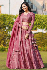 Sequence Work Pink Colour Chaniya Choli For Sangeet