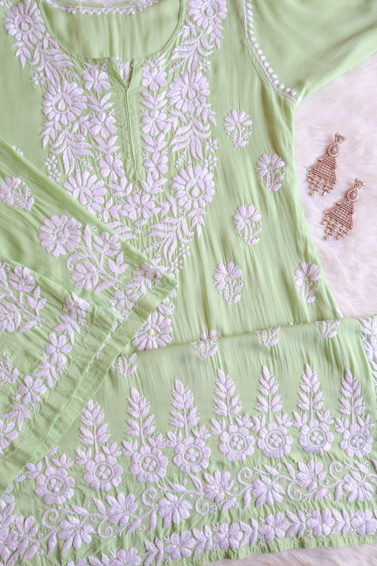 Saheli Modal Chikankari Kurti Sets