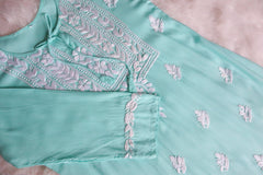 Alina Mint Green Long Rayon Kurta