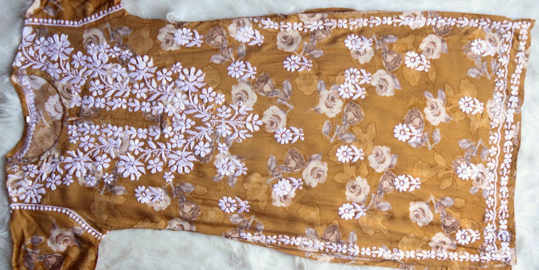 Maryam Mustard Long Modal Kurta