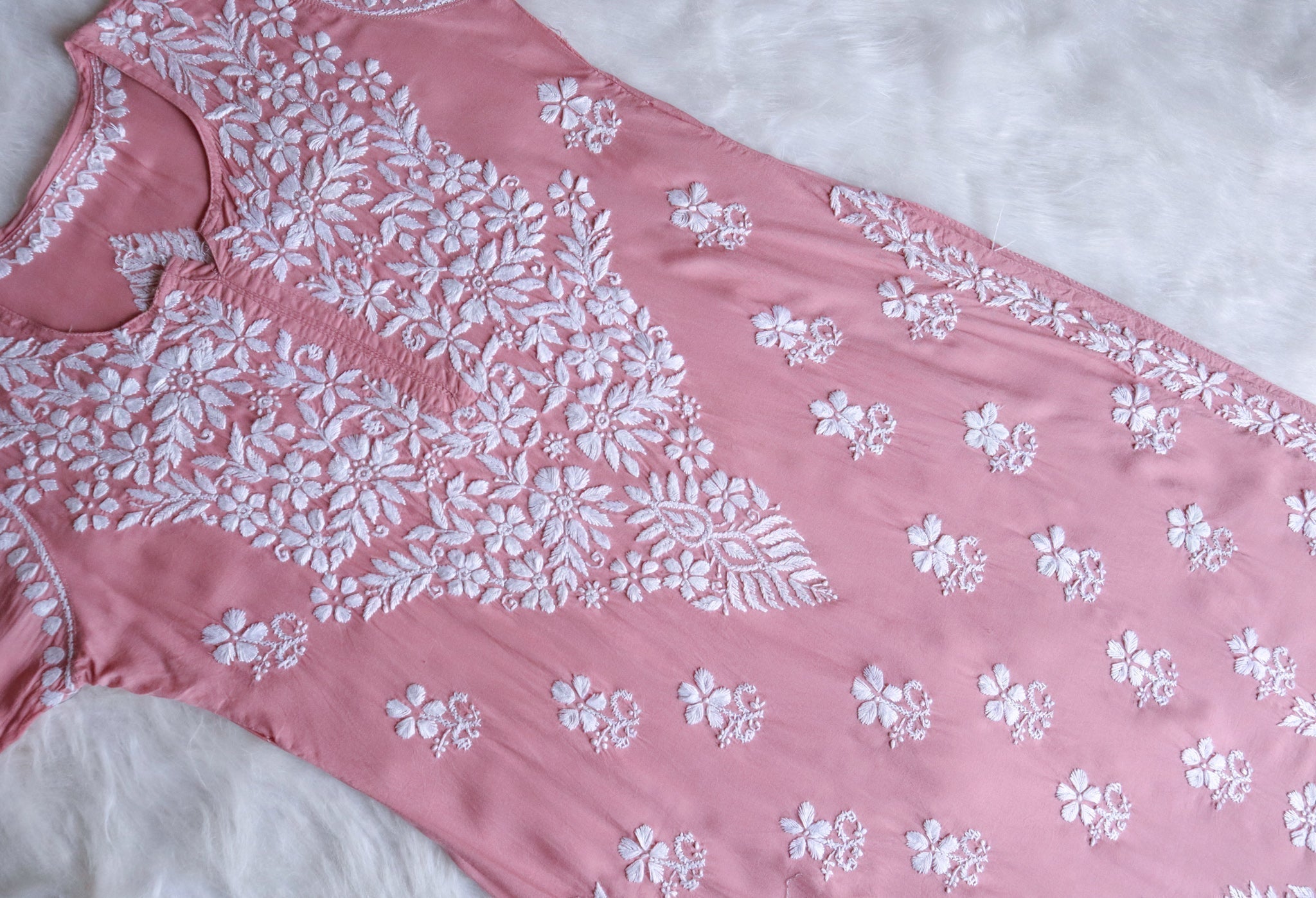 Naila Rose Brown Long Modal Kurta