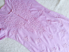 Aayat Lavender Cotton Kurta