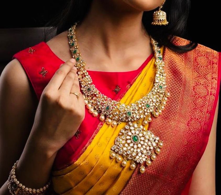 Yellow Banarasi Pure Soft Silk Woven Design Saree