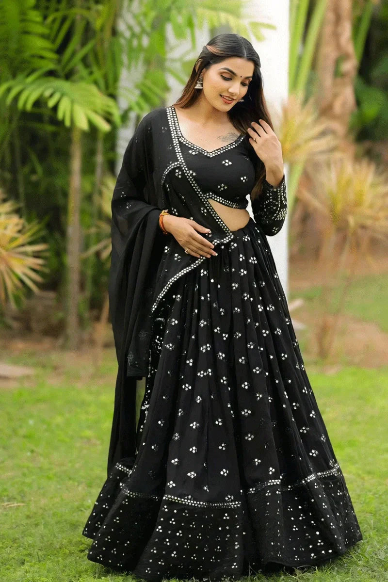 Black Chaniya Choli For Navratri