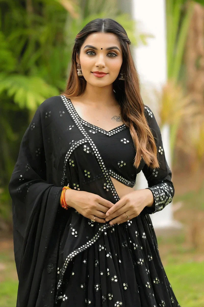 Black Chaniya Choli For Navratri