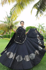 Fully Stitched Black Chaniya Choli For Navratri