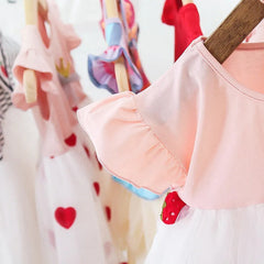 Baby Girls Strawberry Dress – Soft Cotton Outfit