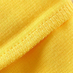 Yellow Rainbow Cotton Blend Warm Top – Cozy Winter Wear for Baby Boys & Girls