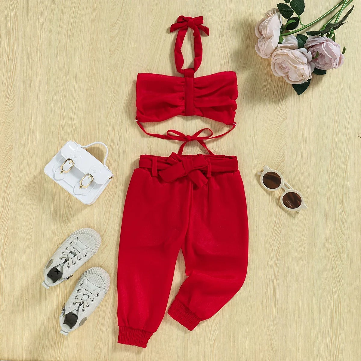 Pretty Party Baby Girls Fabulous Set – Elegant Polycotton Outfit for Special Occasions