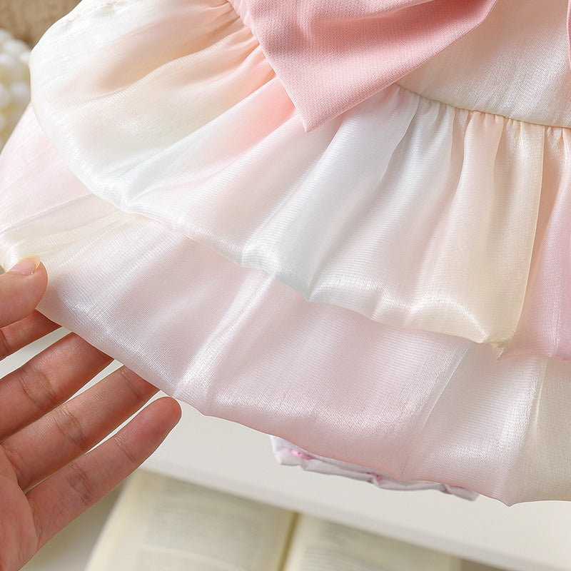 Belle Princess Baby Girls Romper Dress – Soft Cotton Blend Outfit