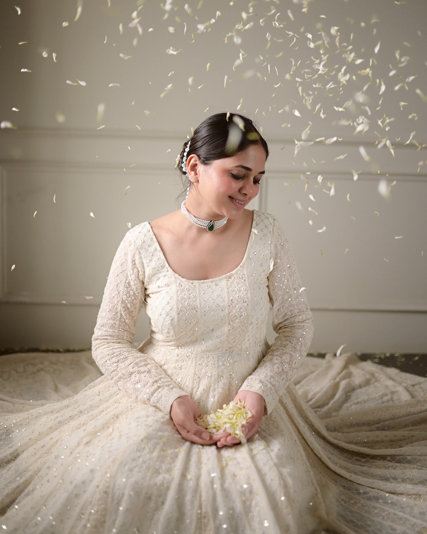 Elegant Faux Blooming Kurta Set