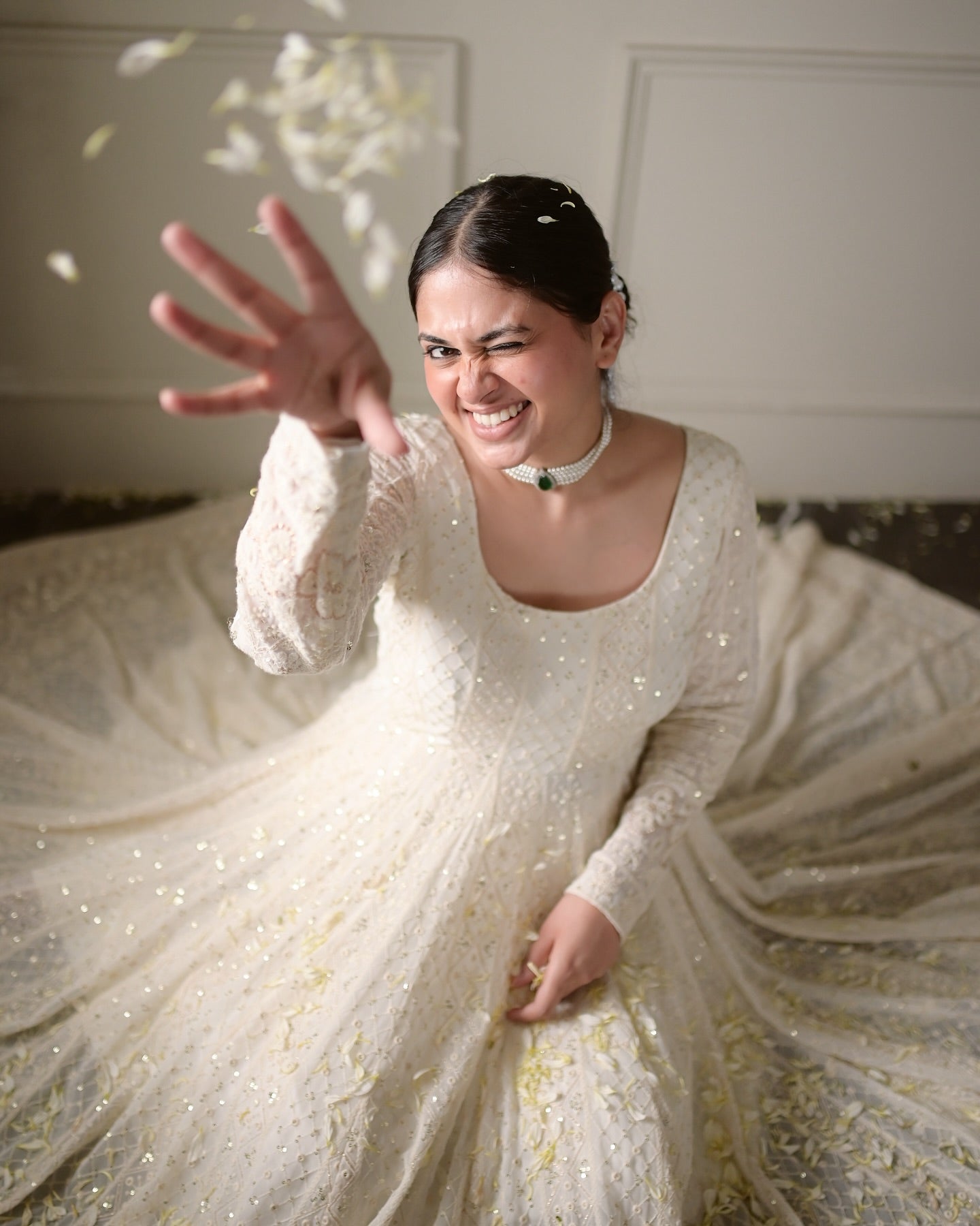 Elegant Faux Blooming Kurta Set