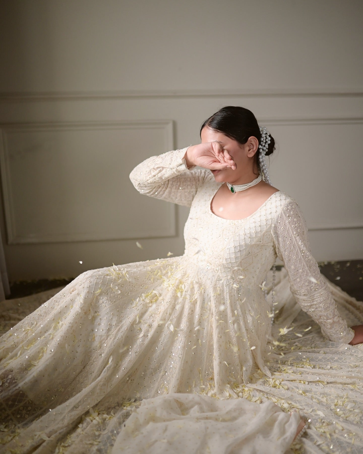 Elegant Faux Blooming Kurta Set