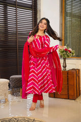 Party Wear Heavy Organza Kurta Set with Fancy Dupatta – Elegant Women’s Outfit