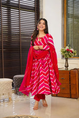 Party Wear Heavy Organza Kurta Set with Fancy Dupatta – Elegant Women’s Outfit