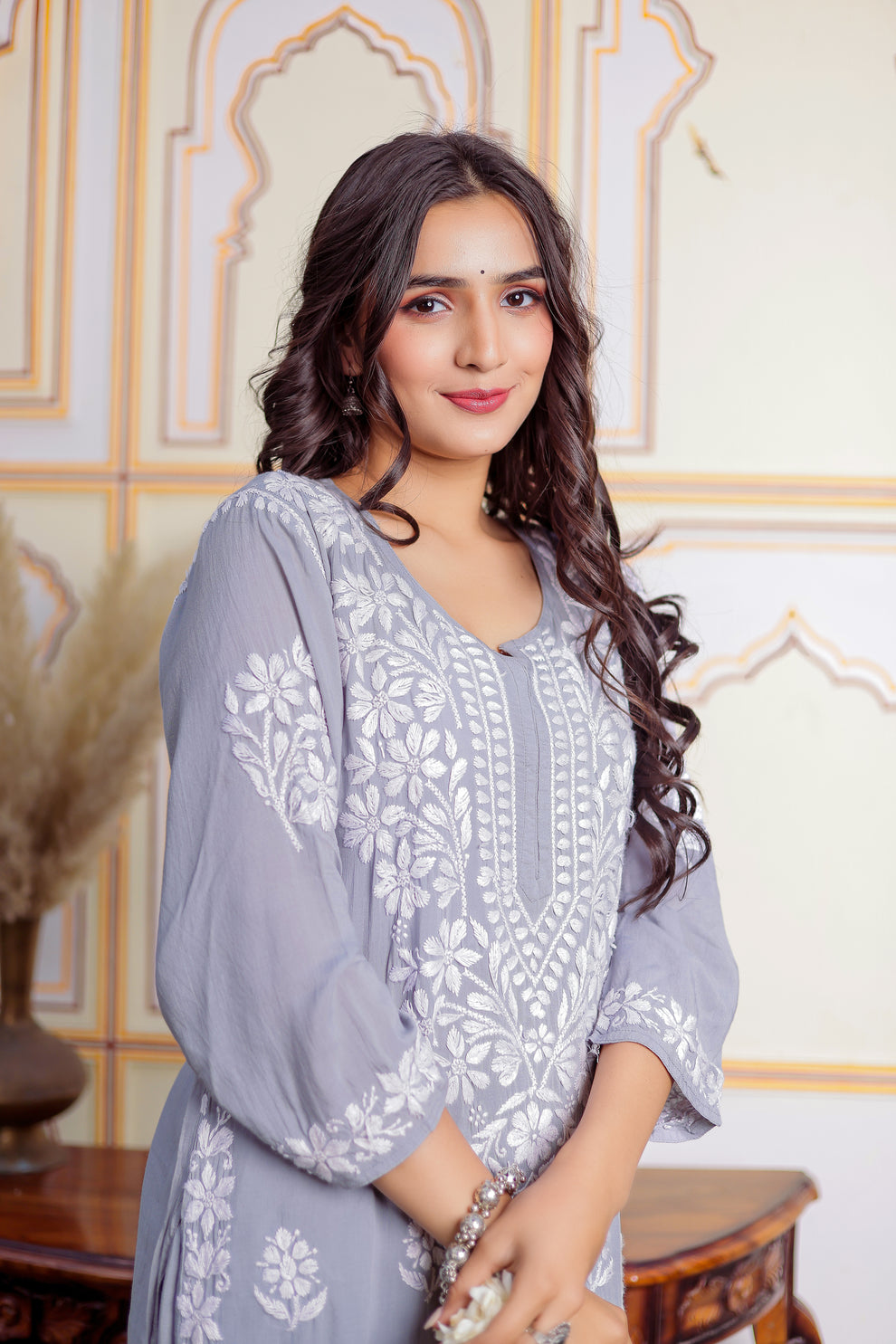 Saheli Modal Chikankari Kurti Sets