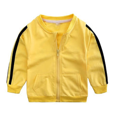 Yellow Blocked Boys Track Suit Set – Comfortable Cotton Blend Kids Outfit