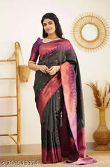 Woven Bollywood Pure Litchi Silk Saree